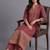 women ethnic motifs printed regular kurta with palazzos & with dupatta