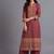 women ethnic motifs printed regular kurta with palazzos & with dupatta