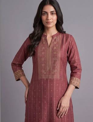 women ethnic motifs printed regular kurta with palazzos & with dupatta 7