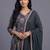 women ethnic motifs printed regular kurta with trousers & with dupatta