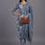 women floral printed regular kurta with trousers & with dupatta