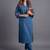 women ethnic motifs embroidered regular thread work kurta with trousers