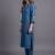 women ethnic motifs embroidered regular thread work kurta with trousers