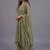 women ethnic motifs printed layered kurta with palazzos & with dupatta