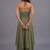 women ethnic motifs printed layered kurta with palazzos & with dupatta