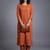 women ethnic motifs regular mirror work kurta with trousers