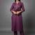 women ethnic motifs regular thread work kurta with trousers