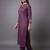 women ethnic motifs regular thread work kurta with trousers