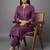 women ethnic motifs regular thread work kurta with trousers