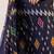 Navy blue ethnic motifs ready to wear ikat saree