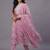 women ethnic motifs printed regular thread work cotton kurta with trousers & with dupatta