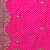 Pink pink geometric printed embroidered bandhani saree