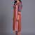 women printed regular kurta with trousers