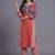 women printed regular kurta with trousers