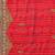 Red red bandhani printed embroidered bandhani saree