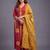 women ethnic motifs printed regular cotton kurta with trousers & with dupatta