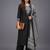 women ethnic motifs embroidered regular thread work kurta with palazzos & with dupatta