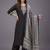 women ethnic motifs embroidered regular thread work kurta with palazzos & with dupatta