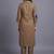women ethnic motifs embroidered regular thread work kurta with trousers