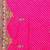 Pink pink geometric printed bandhani saree
