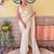 Off white off white embellished sequined saree