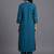 women striped regular kurta with trousers