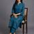 women striped regular kurta with trousers