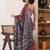 brown bandhani ready to wear bagru saree