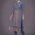 women ethnic motifs printed regular kurta with trousers