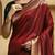 Maroon woven embellished pure silk kanjivaram saree with  blouse