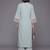 women regular silk crepe kurta with trousers