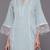 women regular silk crepe kurta with trousers