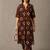 women ethnic motifs printed regular cotton kurta with trousers