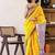 Yellow bandhani ready to wear bagru saree