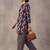 women printed regular cotton kurti with farshi salwar