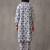 women printed regular cotton kurta with trousers