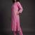 women ethnic motifs embroidered regular thread work kurta with trousers