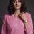 women ethnic motifs embroidered regular thread work kurta with trousers