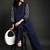 women ethnic motifs embroidered regular thread work kurta with palazzos
