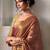 Pink woven design zari tissue saree