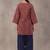 women paisley printed regular cotton kurti with farshi salwar