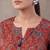 women paisley printed regular cotton kurti with farshi salwar