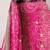 Pink ethnic motifs ready to wear bagru saree