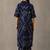 women printed regular cotton kurta with trousers