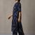 women printed regular cotton kurta with trousers