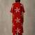 women floral printed regular cotton kurta with trousers