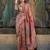 brown brown ethnic motifs woven design organza banarasi saree