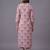 women printed regular kurta with trousers