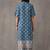 women ethnic motifs printed regular cotton kurta with trousers