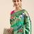 sea_green woven design zari silk blend paithani saree